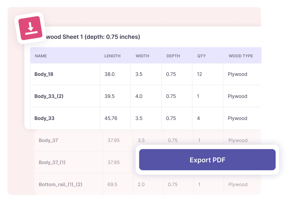 Convert your 3d woodworking designs into actual plans